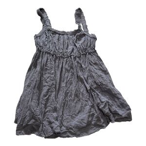 Free People Gray Sleeveless Sundress Mini